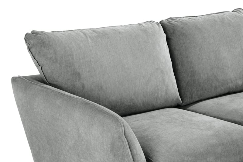 Trend Lyx 3-personers Venstrevendt L-formet Chaiselongsofa i Stof - Grå - Møbler - Sofaer - Sofa med chaiselong