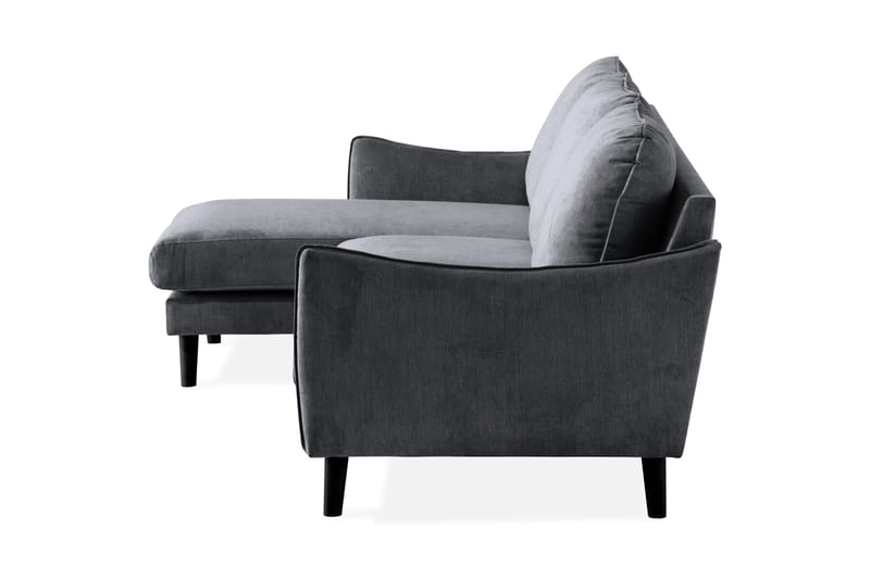 Trend Lyx 3-Pers. Chaiselongsofa Venstre - Mørkegrå - Møbler - Sofaer - Sofa med chaiselong