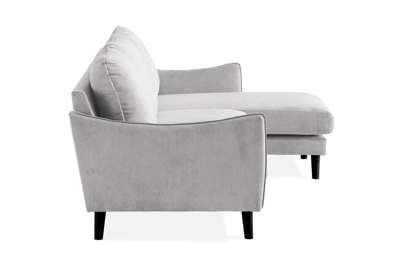 Trend Lyx 3-Pers. Chaiselongsofa Højre - Lysegrå - Sofa med chaiselong - 4 personers sofa med chaiselong