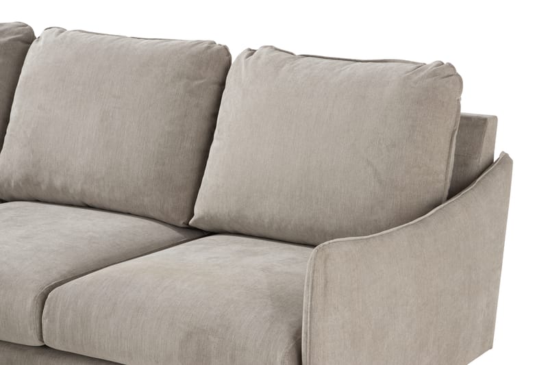 Trend Lyx 3-Pers. Chaiselongsofa Venstre - Beige/Eg - Sofa med chaiselong - 4 personers sofa med chaiselong