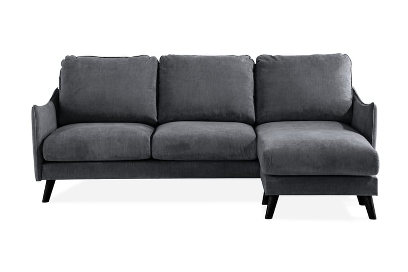 Trend Lyx 3-Pers. Chaiselongsofa Højre - Mørkegrå - Sofa med chaiselong - 4 personers sofa med chaiselong