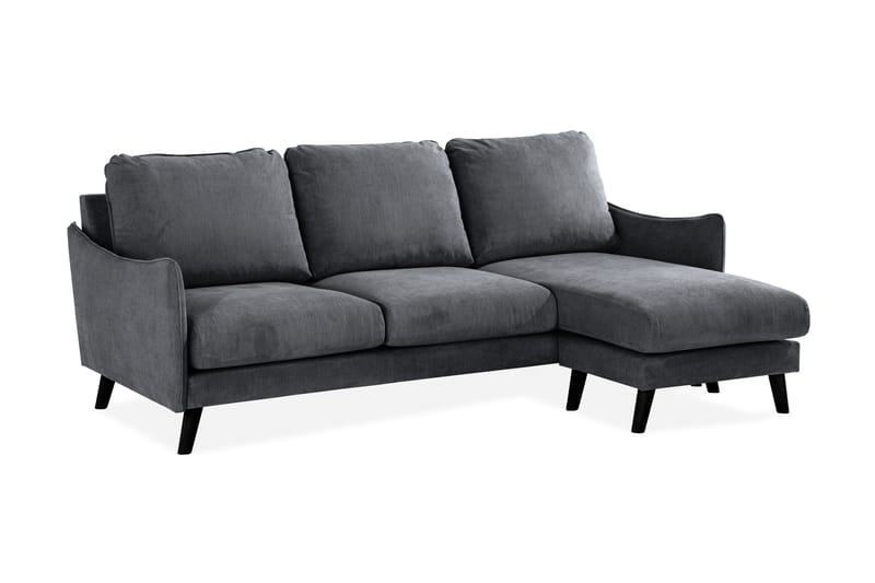 Trend Lyx 3-Pers. Chaiselongsofa Højre - Mørkegrå - Sofa med chaiselong - 4 personers sofa med chaiselong