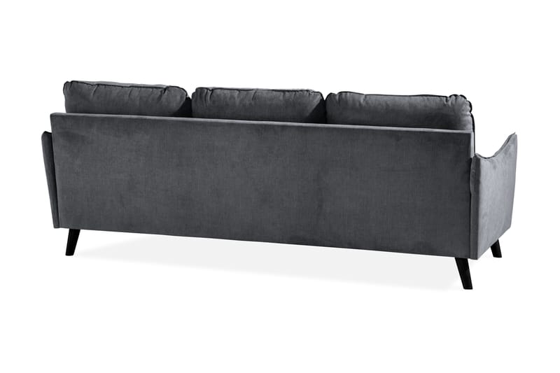 Trend Lyx 3-Pers. Chaiselongsofa Højre - Mørkegrå - Sofa med chaiselong - 4 personers sofa med chaiselong