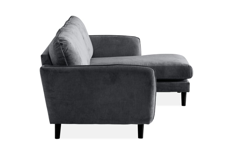 Trend Lyx 3-Pers. Chaiselongsofa Højre - Mørkegrå - Sofa med chaiselong - 4 personers sofa med chaiselong