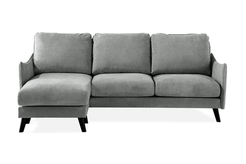 Trend Lyx 3-personers Venstrevendt L-formet Chaiselongsofa i Stof - Grå - Møbler - Sofaer - Sofa med chaiselong