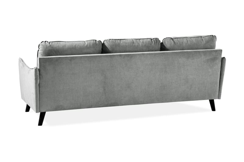 Trend Lyx 3-personers Venstrevendt L-formet Chaiselongsofa i Stof - Grå - Møbler - Sofaer - Sofa med chaiselong