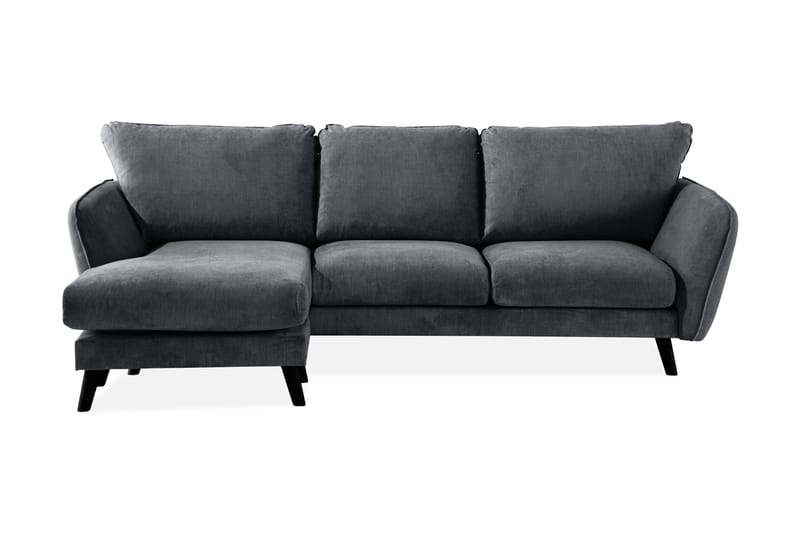 Trend Lyx 3-Pers. Chaiselongsofa Venstre - Mørkegrå - Sofa med chaiselong - 4 personers sofa med chaiselong