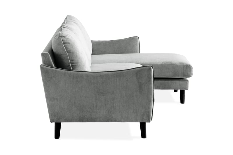 Trend Lyx 3-Pers. Chaiselongsofa Højre - Grå - Sofa med chaiselong - 4 personers sofa med chaiselong