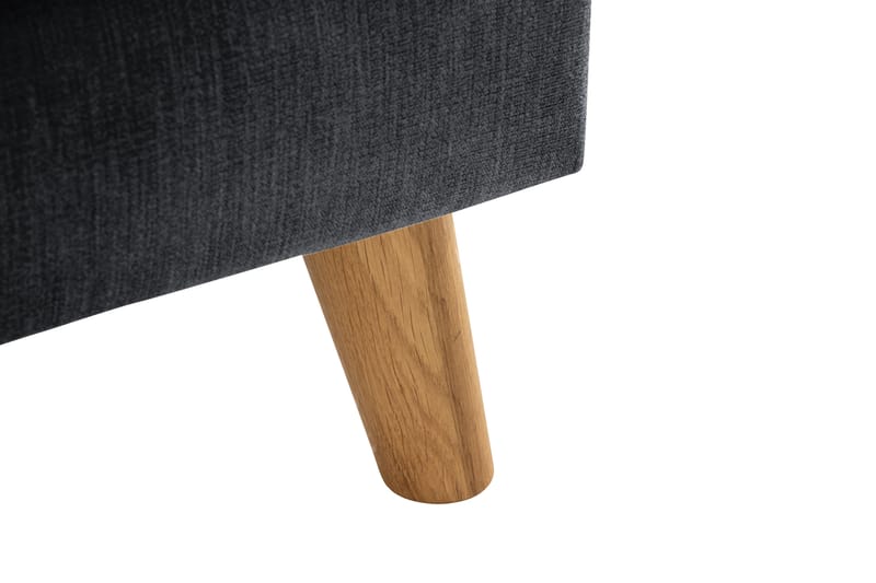 Trend Lyx 3-Pers. Chaiselongsofa Venstre - Mørkegrå/Eg - Møbler - Sofaer - Sofa med chaiselong
