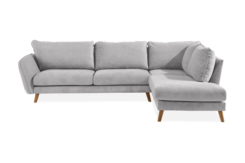 Trend Lyx 3-personers Venstrevendt L-formet Divansofa i Stof - Beige - Møbler - Sofaer - Sofa med chaiselong