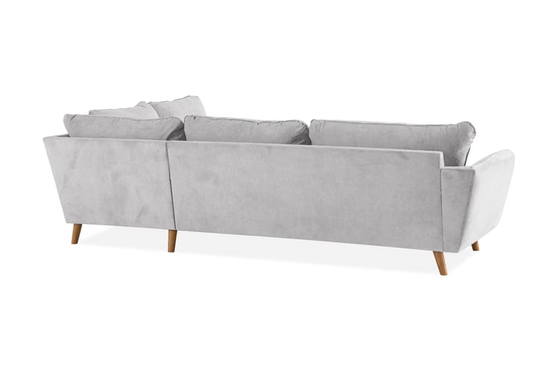 Trend Lyx 3-personers Venstrevendt L-formet Divansofa i Stof - Beige - Møbler - Sofaer - Sofa med chaiselong