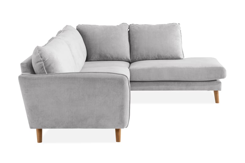 Trend Lyx 3-personers Venstrevendt L-formet Divansofa i Stof - Beige - Møbler - Sofaer - Sofa med chaiselong