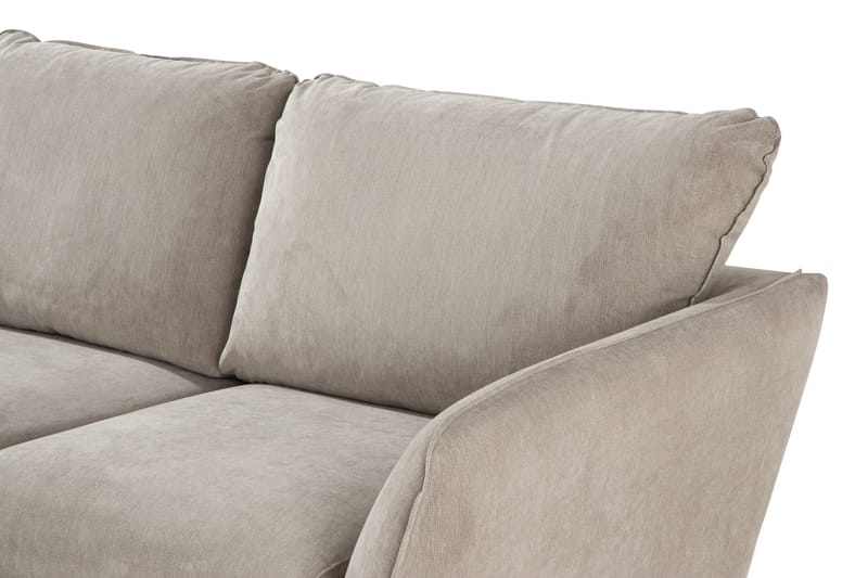 Trend Lyx 3-personers Venstrevendt L-formet Divansofa i Stof - Beige - Møbler - Sofaer - Sofa med chaiselong - 4 personers sofa med chaiselong