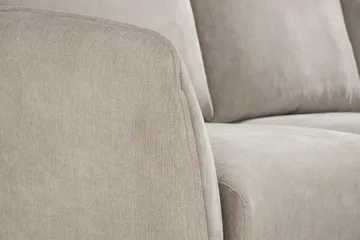 Trend Lyx 3-personers Venstrevendt L-formet Divansofa i Stof - Beige - Møbler - Sofaer - Sofa med chaiselong