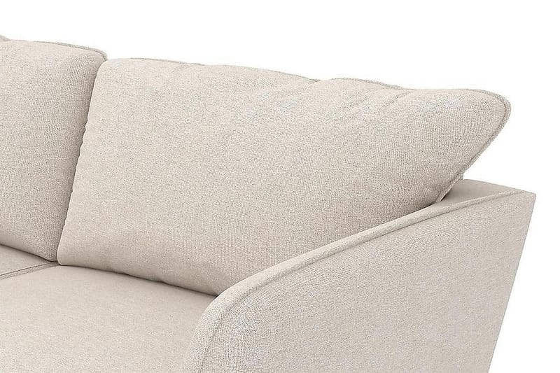 Trend Lyx 3-personers Venstrevendt L-formet Chaiselongsofa i Stof - Beige - Møbler - Sofaer - Sofa med chaiselong