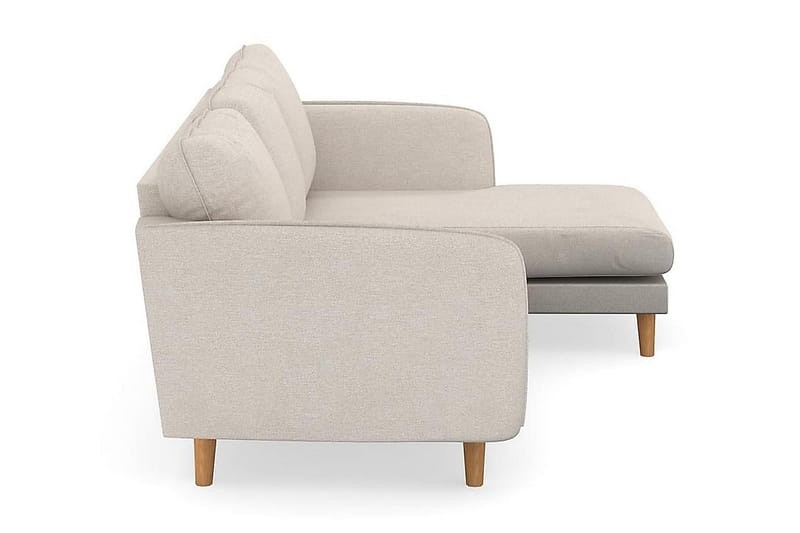 Trend Lyx 3-Pers. Chaiselongsofa Højre - Beige - Sofa med chaiselong - 4 personers sofa med chaiselong