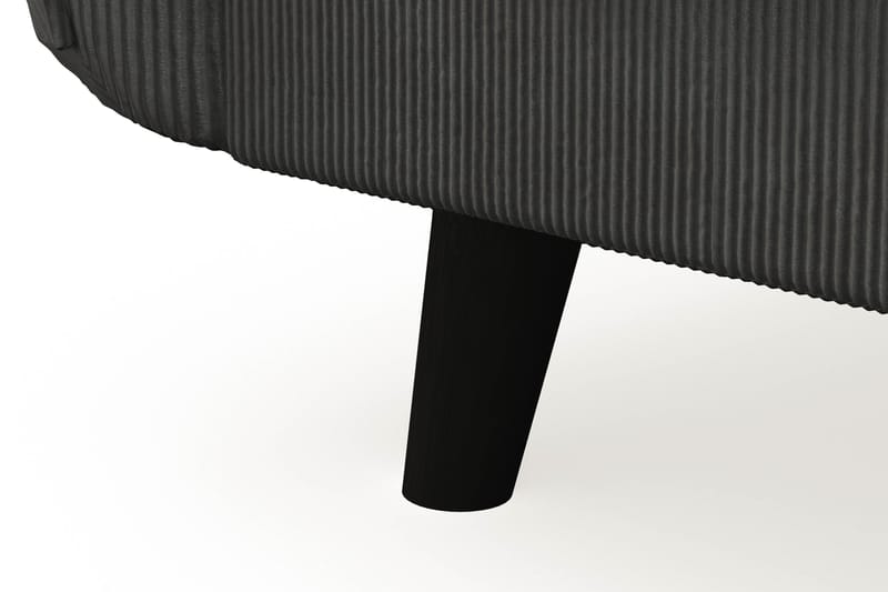 Trend Lyx 3-personers Venstrevendt L-formet Chaiselongsofa i Manchester - Mørkegrå - Møbler - Sofaer - Sofa med chaiselong