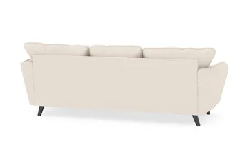 Trend Lyx 3-personers Højrevendt L-formet Chaiselongsofa i Manchester - Beige - Møbler - Sofaer - Sofa med chaiselong