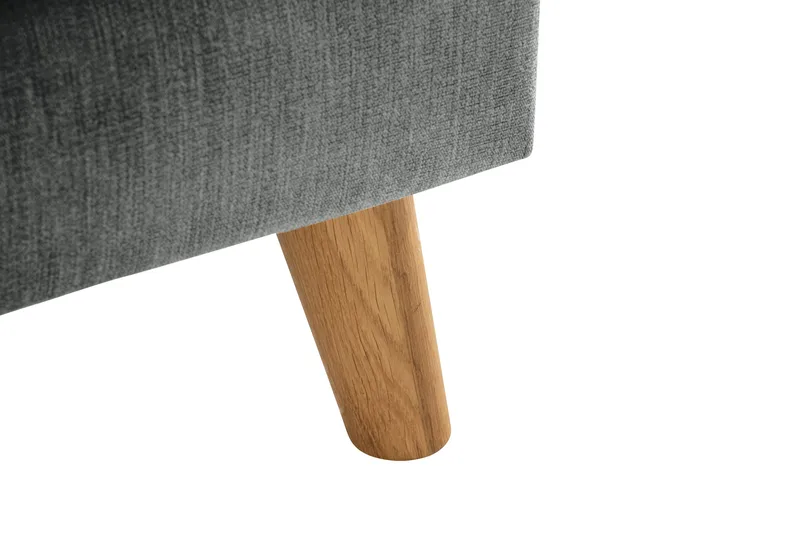 Trend Lyx 3-personers Højrevendt L-formet Chaiselongsofa i Stof - Grå - Møbler - Sofaer - Sofa med chaiselong - 4 personers sofa med chaiselong