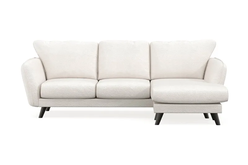 Trend Lyx 3-Pers. Chaiselongsofa Højre, Hvid