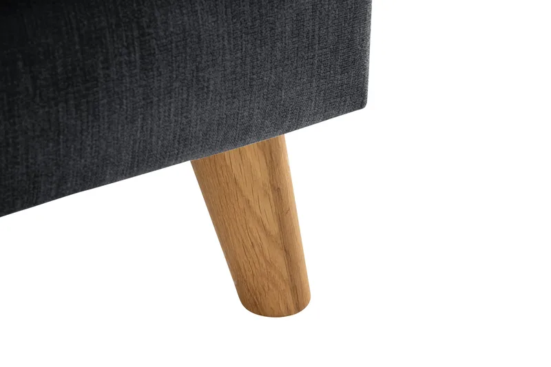 Trend Lyx 3-Pers. Chaiselongsofa Højre - Mørkegrå/Eg - Møbler - Sofaer - Sofa med chaiselong - 4 personers sofa med chaiselong