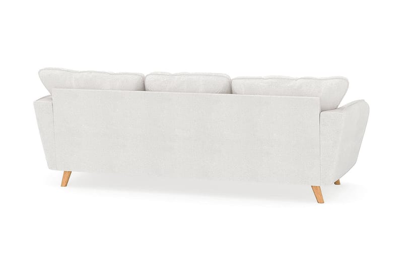 Trend Lyx 3-Pers. Chaiselongsofa Højre - Hvid|Bouclé - Møbler - Sofaer - Sofa med chaiselong - 4 personers sofa med chaiselong
