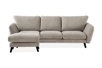 Trend Lyx 3-personers Venstrevendt L-formet Divansofa i Stof