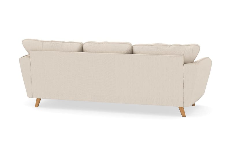 Trend Lyx 3-personers Højrevendt L-formet Chaiselongsofa i Manchester - Beige - Møbler - Sofaer - Sofa med chaiselong - 4 personers sofa med chaiselong