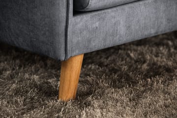 Trend Lyx 3-Pers. Chaiselongsofa Højre - Mørkegrå/Eg - Møbler - Sofaer - Sofa med chaiselong