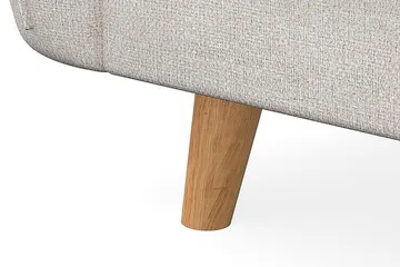 Trend Lyx 3-personers Venstrevendt L-formet Chaiselongsofa i Stof - Beige - Møbler - Sofaer - Sofa med chaiselong