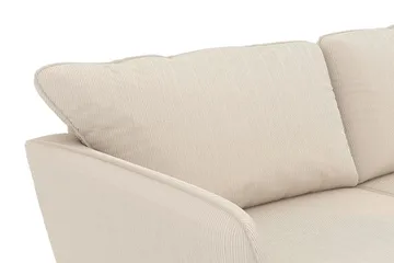 Trend Lyx 3-personers Højrevendt L-formet Chaiselongsofa i Manchester - Beige - Møbler - Sofaer - Sofa med chaiselong