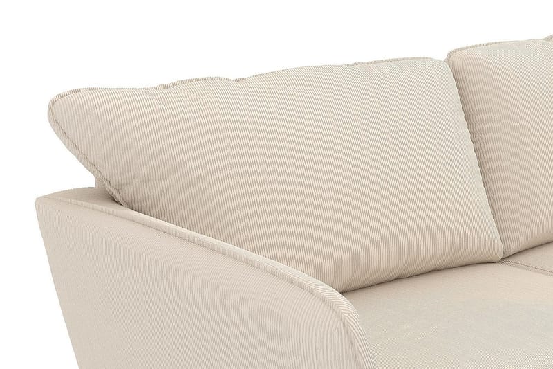 Trend Lyx 3-personers Højrevendt L-formet Chaiselongsofa i Manchester - Beige - Møbler - Sofaer - Sofa med chaiselong - 4 personers sofa med chaiselong