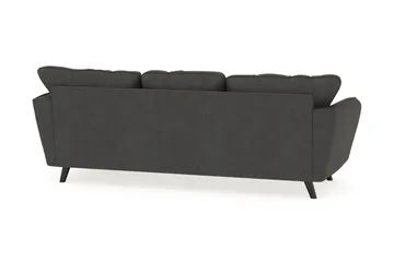 Trend Lyx 3-personers Højrevendt L-formet Chaiselongsofa i Manchester - Mørkegrå - Møbler - Sofaer - Sofa med chaiselong