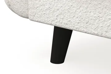 Trend Lyx 3-personers Venstrevendt L-formet Chaiselongsofa i Bouclé - Hvid - Møbler - Sofaer - Sofa med chaiselong