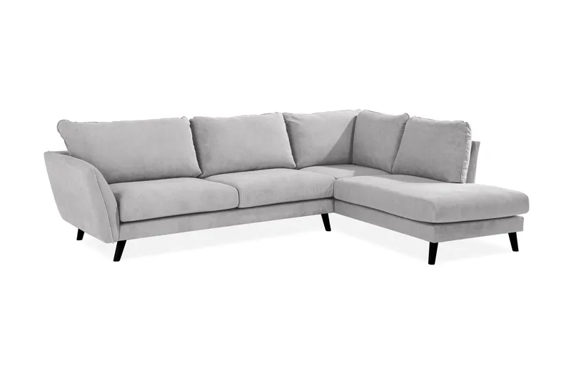 Trend Lyx 3-personers Venstrevendt L-formet Divansofa i Stof - Beige - Møbler - Sofaer - Sofa med chaiselong - 4 personers sofa med chaiselong