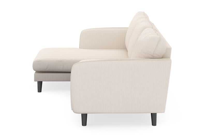 Trend Lyx 3-personers Venstrevendt L-formet Chaiselongsofa i Manchester - Beige - Møbler - Sofaer - Sofa med chaiselong
