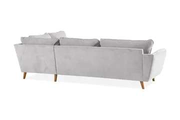 Trend Lyx 3-personers Venstrevendt L-formet Divansofa i Stof - Beige - Møbler - Sofaer - Sofa med chaiselong
