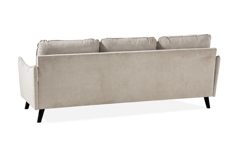 Trend Lyx 3-personers Venstrevendt L-formet Chaiselongsofa i Stof - Beige - Møbler - Sofaer - Sofa med chaiselong - 4 personers sofa med chaiselong