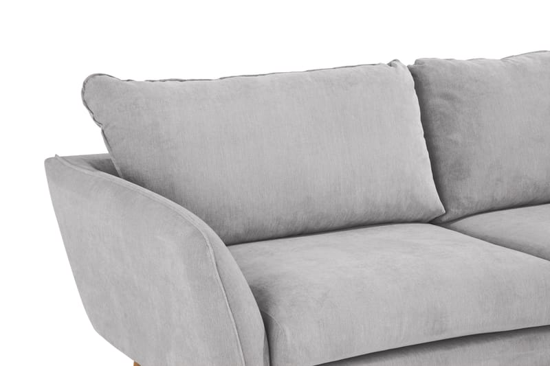 Trend Lyx 3-personers Venstrevendt L-formet Divansofa i Stof - Beige - Møbler - Sofaer - Sofa med chaiselong - 4 personers sofa med chaiselong