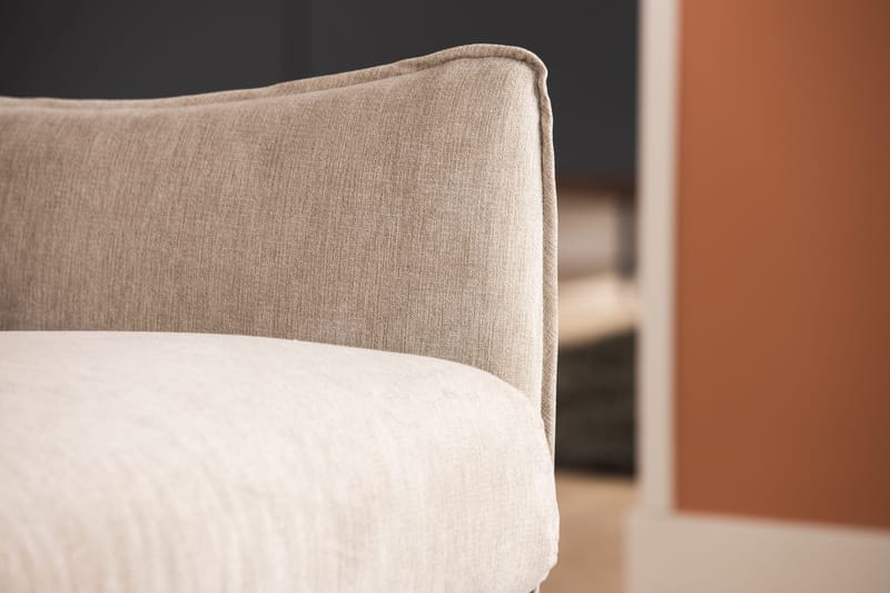 Trend Lyx 3-personers Venstrevendt L-formet Chaiselongsofa i Stof - Beige - Møbler - Sofaer - Sofa med chaiselong - 4 personers sofa med chaiselong
