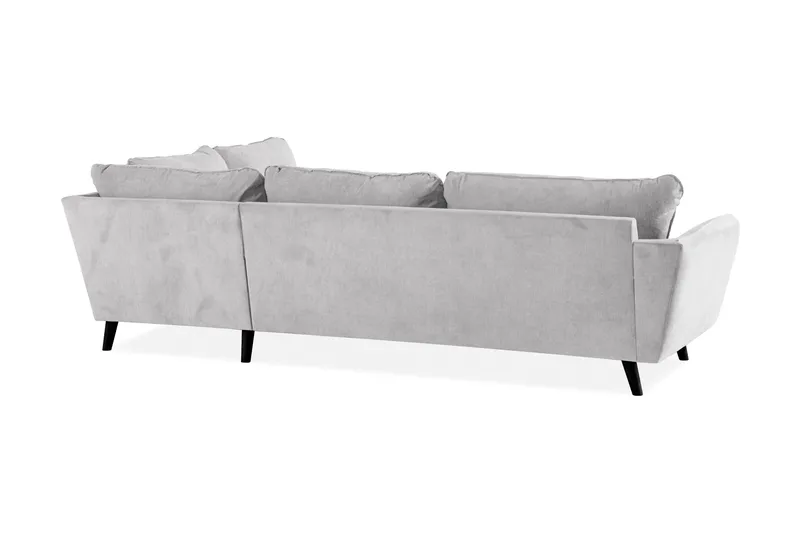 Trend Lyx 3-personers Venstrevendt L-formet Divansofa i Stof - Beige - Møbler - Sofaer - Sofa med chaiselong - 4 personers sofa med chaiselong
