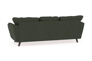 Trend Lyx 3-personers Venstrevendt L-formet Chaiselongsofa i Manchester - Mørkegrøn - Møbler - Sofaer - Sofa med chaiselong