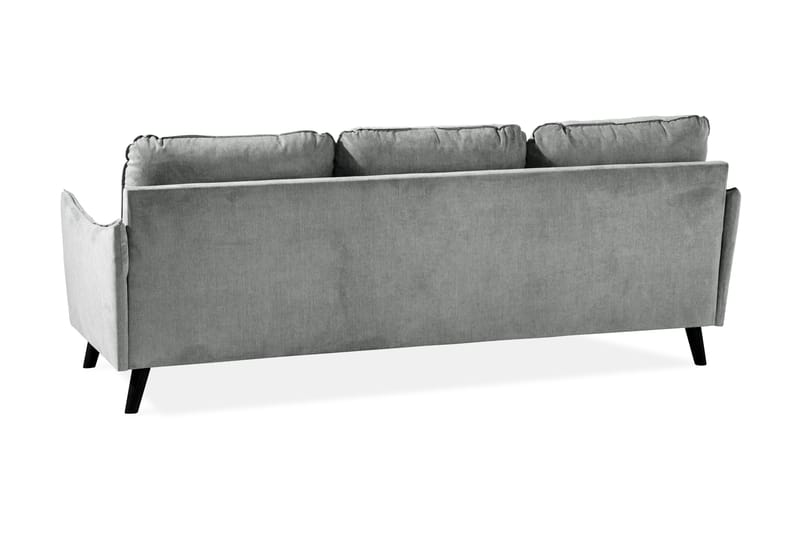 Trend Lyx 3-personers Venstrevendt L-formet Chaiselongsofa i Stof - Grå - Møbler - Sofaer - Sofa med chaiselong - 4 personers sofa med chaiselong