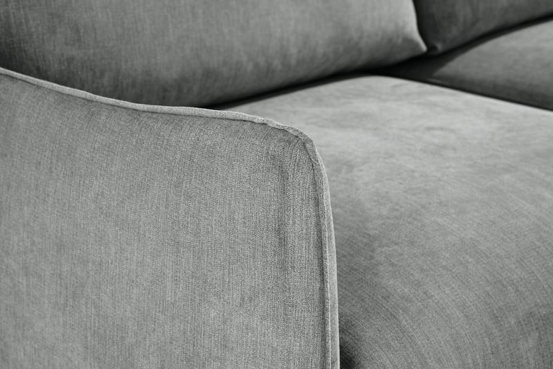 Trend Lyx 3-personers Venstrevendt L-formet Chaiselongsofa i Stof - Grå - Møbler - Sofaer - Sofa med chaiselong - 4 personers sofa med chaiselong