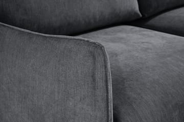 Trend Lyx 3-Pers. Chaiselongsofa Venstre - Mørkegrå/Eg - Møbler - Sofaer - Sofa med chaiselong