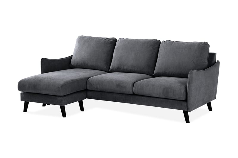 Trend Lyx 3-Pers. Chaiselongsofa Venstre - Mørkegrå - Møbler - Sofaer - Sofa med chaiselong - 4 personers sofa med chaiselong