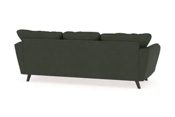 Trend Lyx 3-personers Højrevendt L-formet Chaiselongsofa i Manchester - Mørkegrøn - Møbler - Sofaer - Sofa med chaiselong