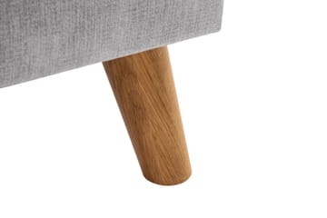 Trend Lyx 3-personers Højrevendt L-formet Chaiselongsofa i Stof - Lysegrå - Møbler - Sofaer - Sofa med chaiselong