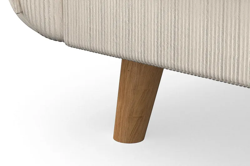 Trend Lyx 3-personers Venstrevendt L-formet Chaiselongsofa i Manchester - Beige - Møbler - Sofaer - Sofa med chaiselong - 4 personers sofa med chaiselong