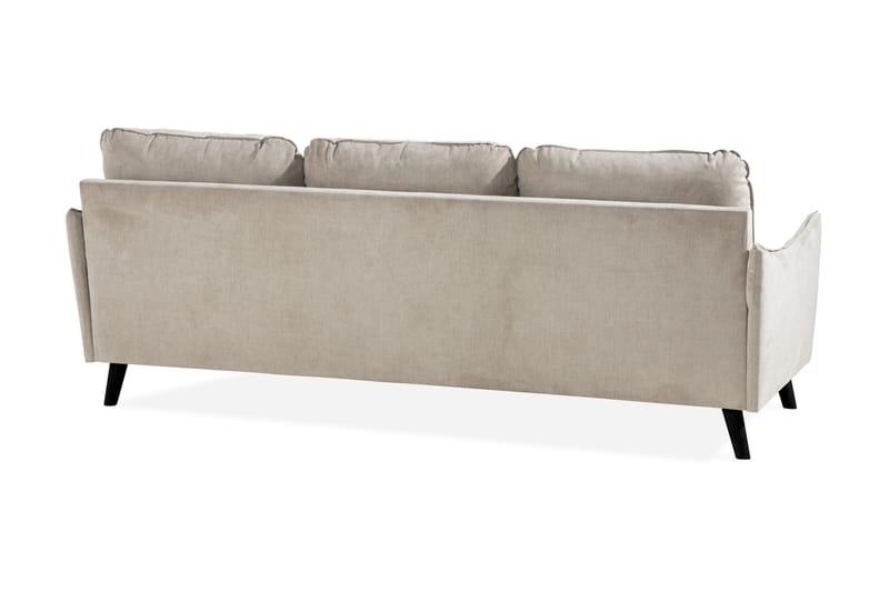 Trend Lyx 3-personers Højrevendt L-formet Chaiselongsofa i Stof - Beige - Møbler - Sofaer - Sofa med chaiselong - 4 personers sofa med chaiselong